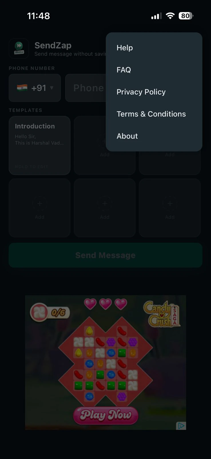Sendzap screenshot 6