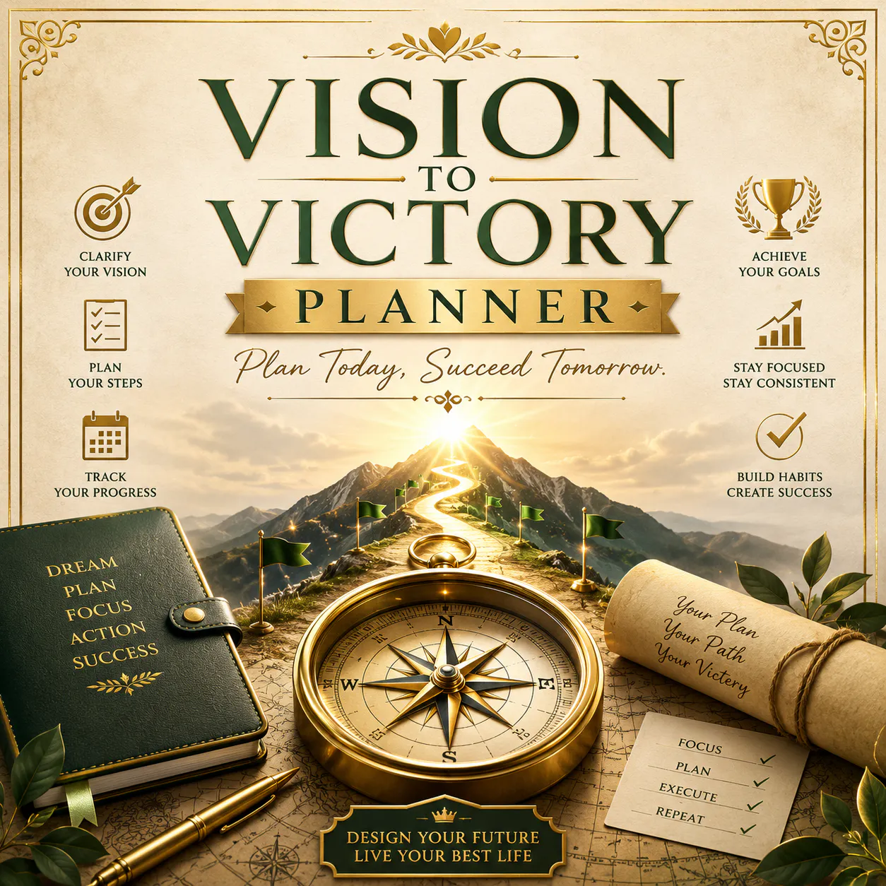 The Vision to Victory Planner  gallery image