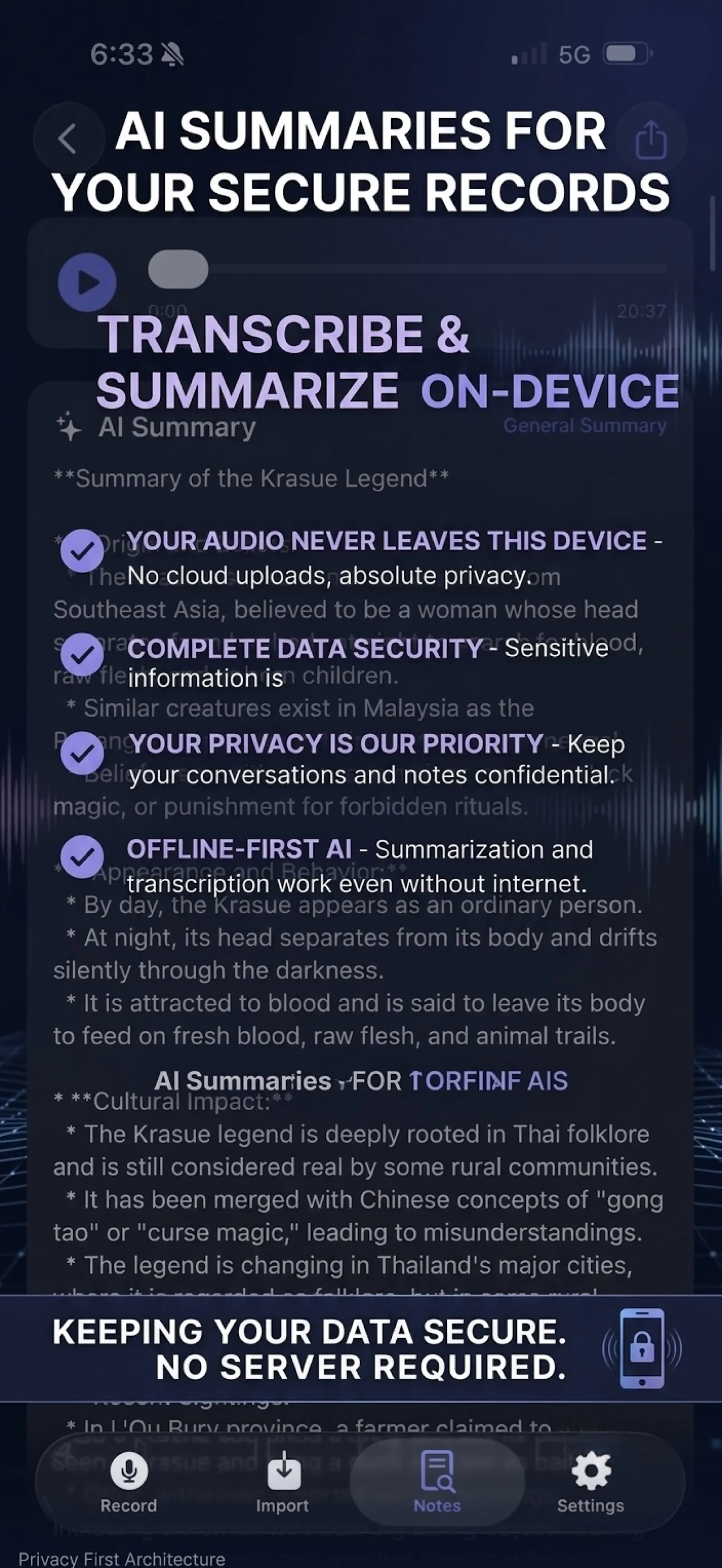 OffgridScribe screenshot 2