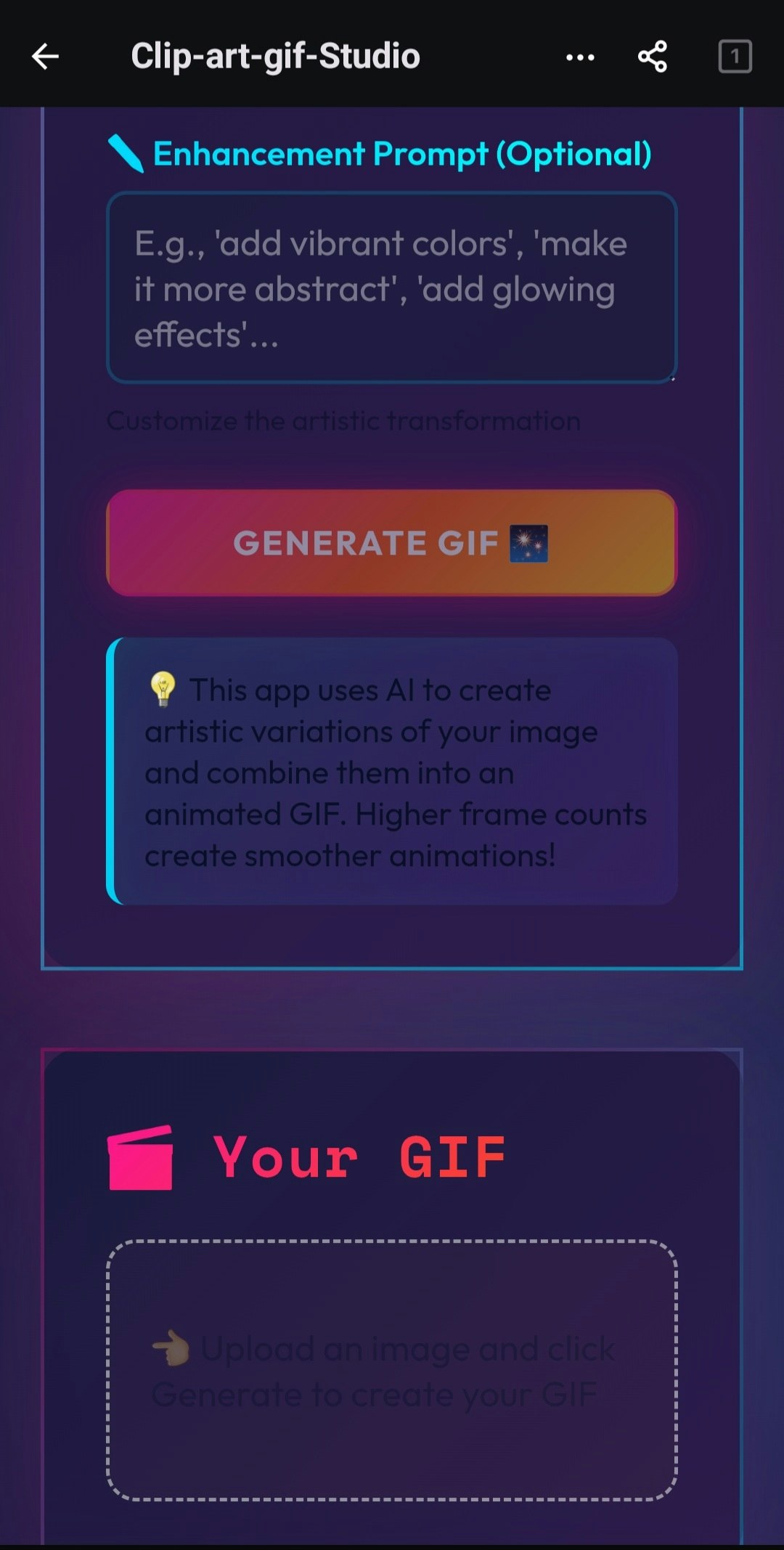 Clip art GIF maker  - Screenshot 4 showing product features and functionality