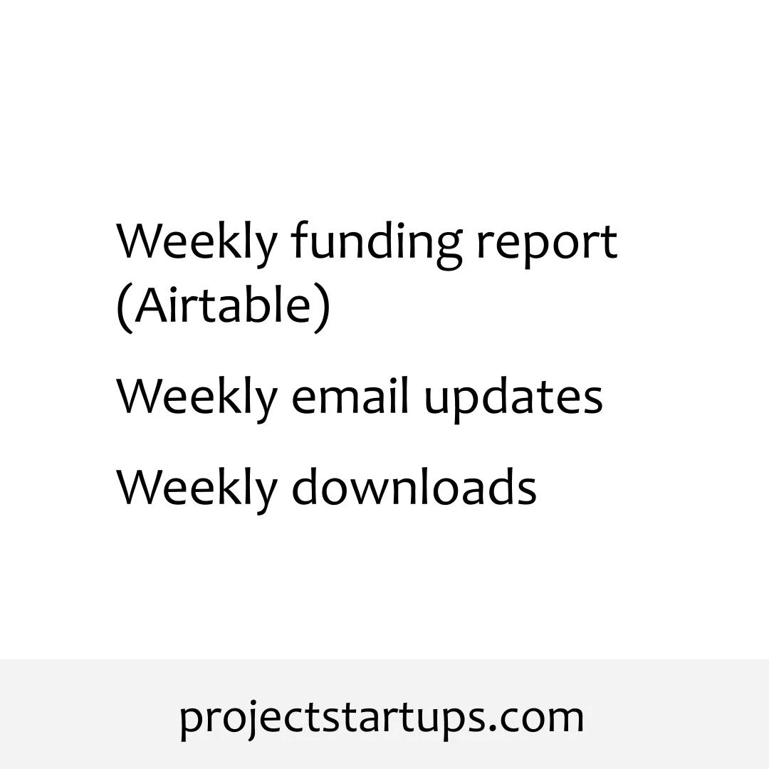 Weekly funding report