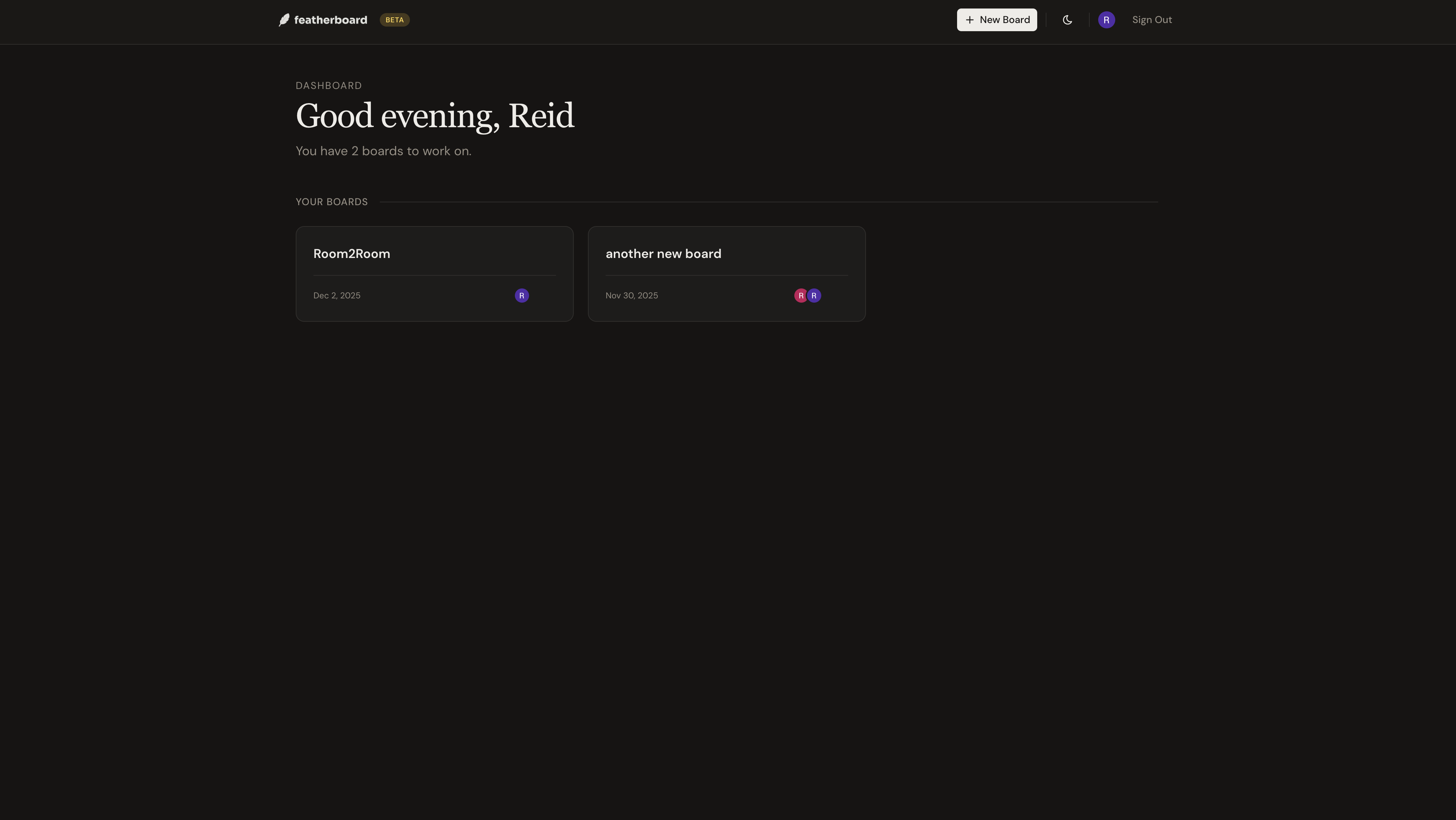 Featherboard - Screenshot 3 showing product features and functionality