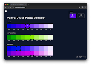 Material Design Palette Generator gallery image