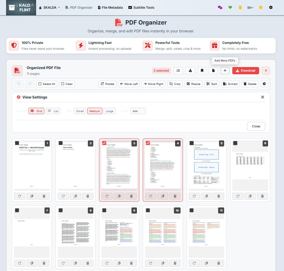 FLINT - Screenshot 2 showing product features and functionality