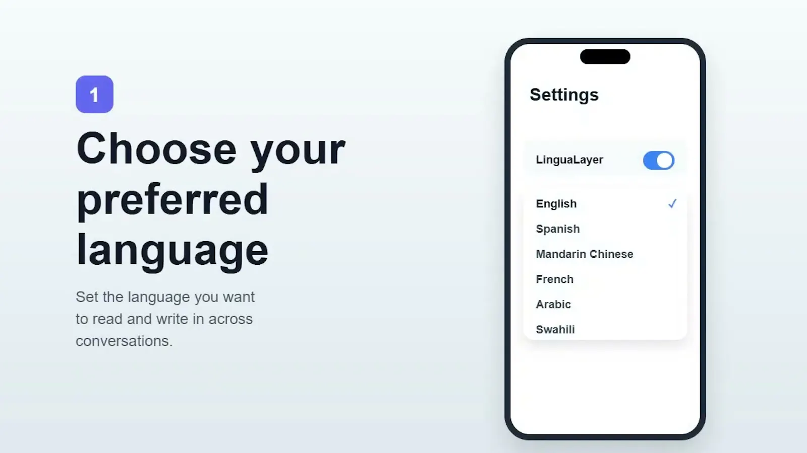 Lingualayer AI screenshot 1 (video preview)