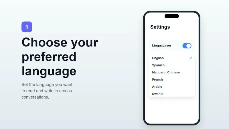 Lingualayer AI screenshot 1 (video preview)