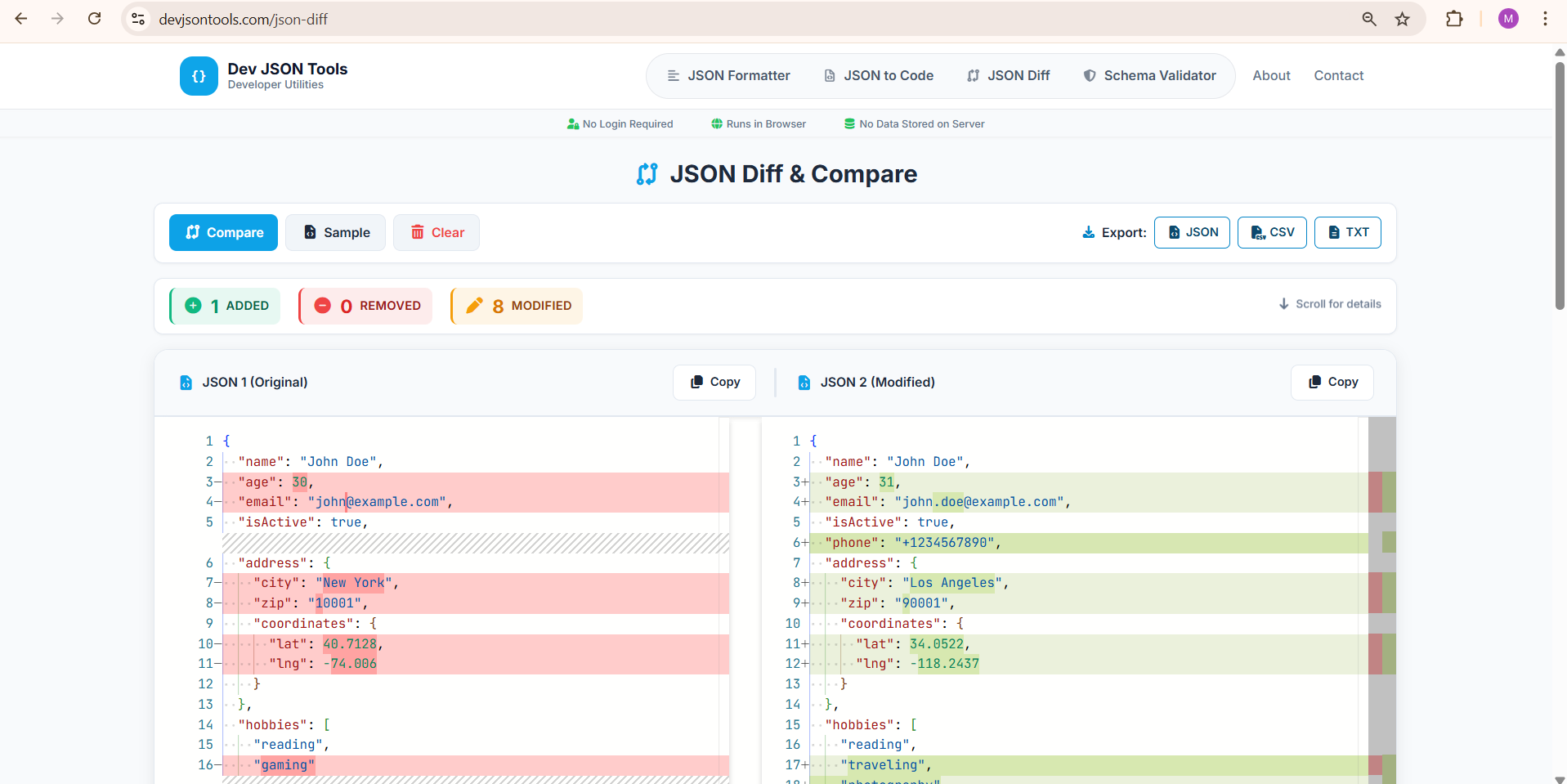 Dev JSON Tools gallery image