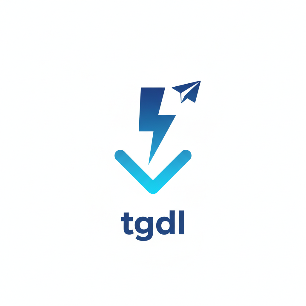 Tgdl - Telegram Media Downloader - Product Hunt launch logo and brand identity