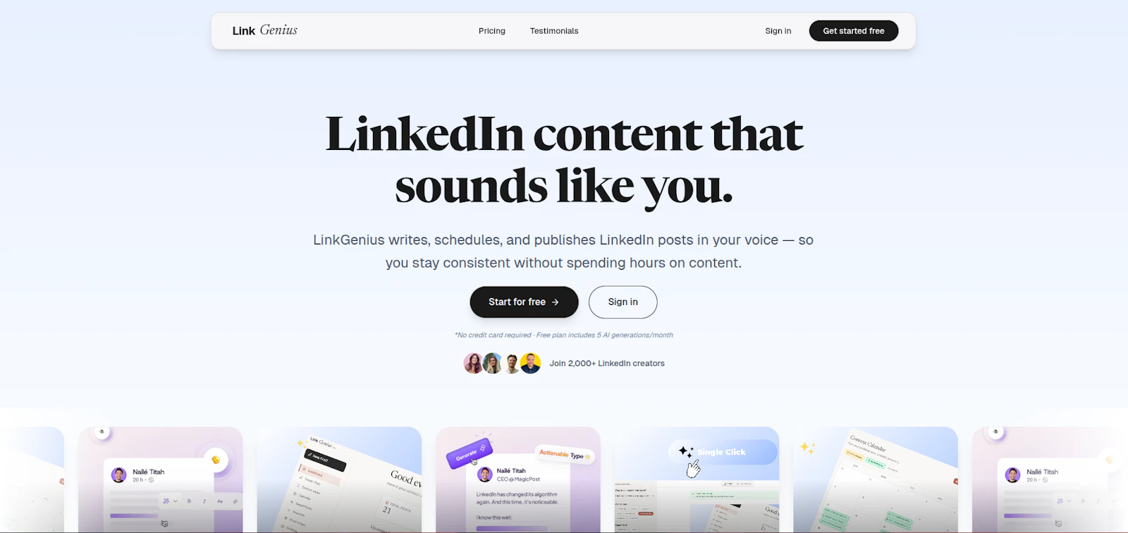 LinkGenius AI screenshot 1
