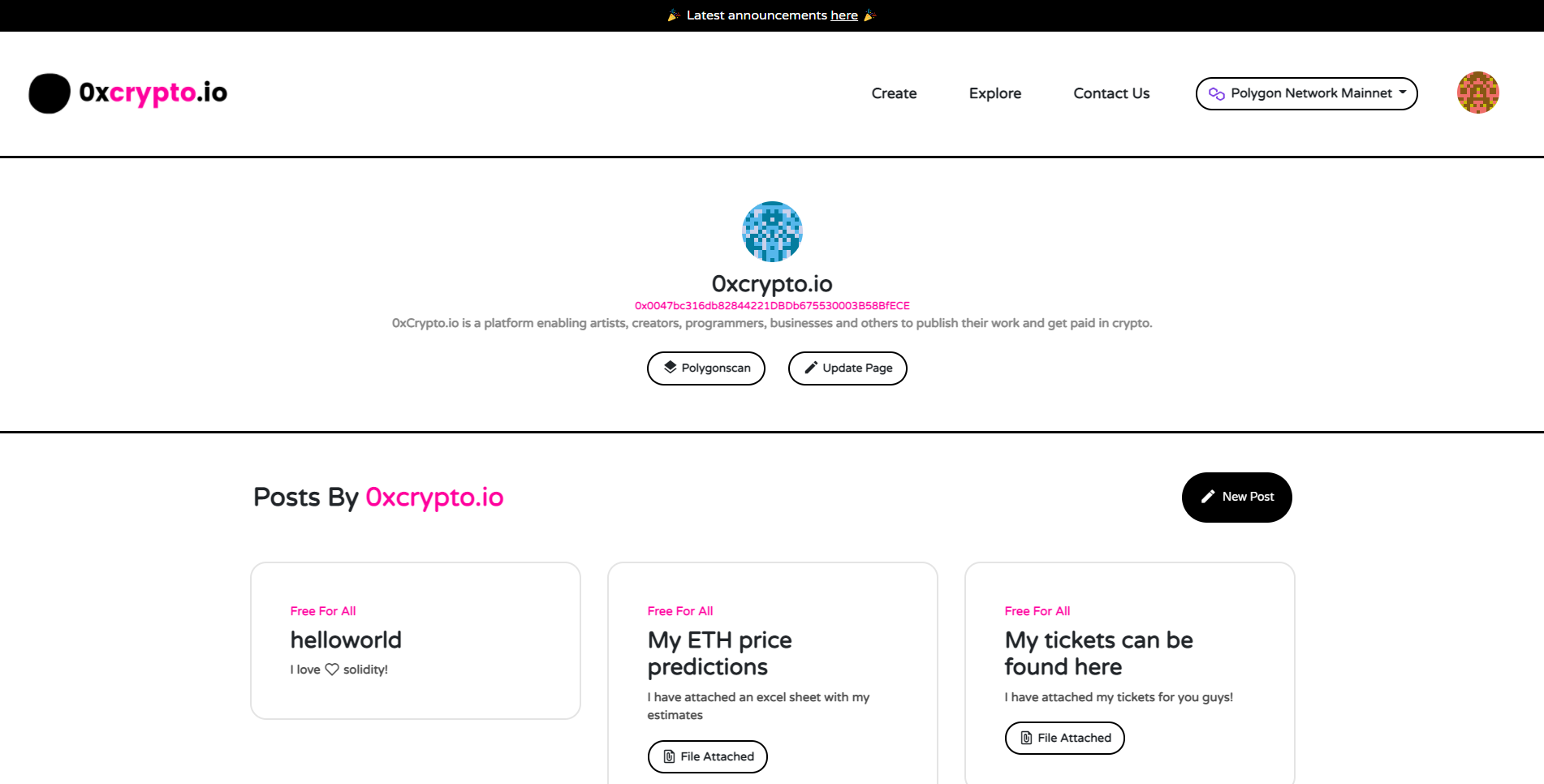 0xcrypto.io gallery image