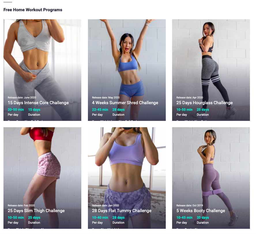 Chloe Ting - Free Workout Programs gallery image