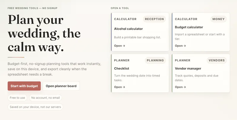 Weddenly screenshot 1