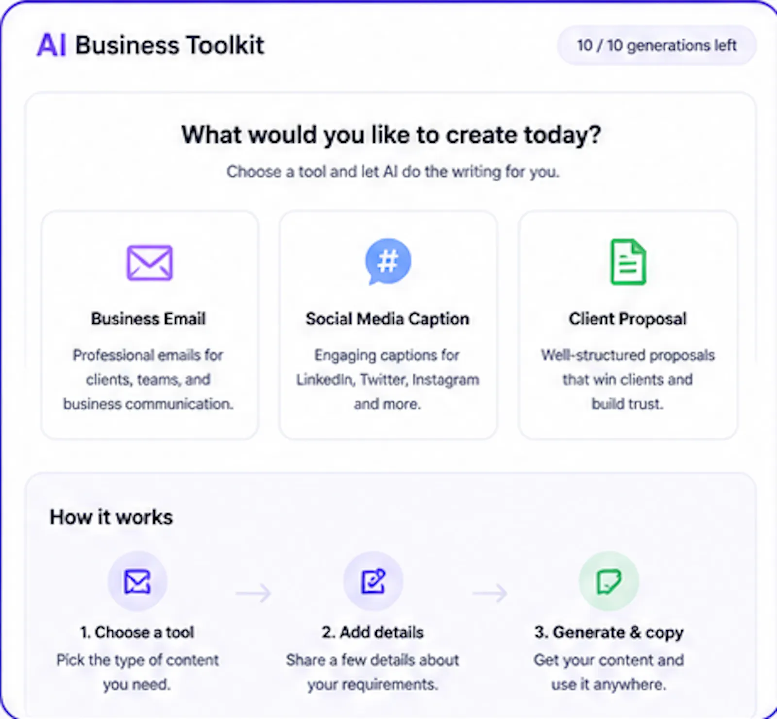 AI Business Toolkit screenshot 2