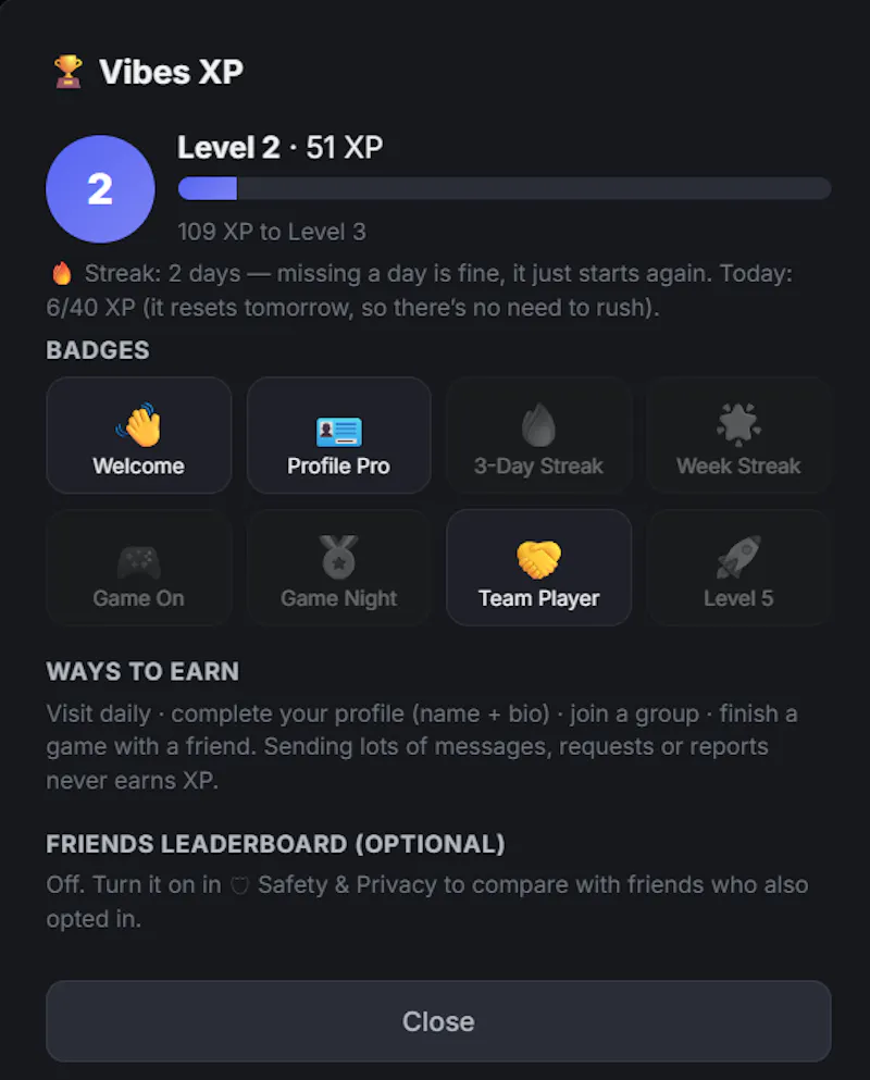 Vibes — Chat screenshot 5
