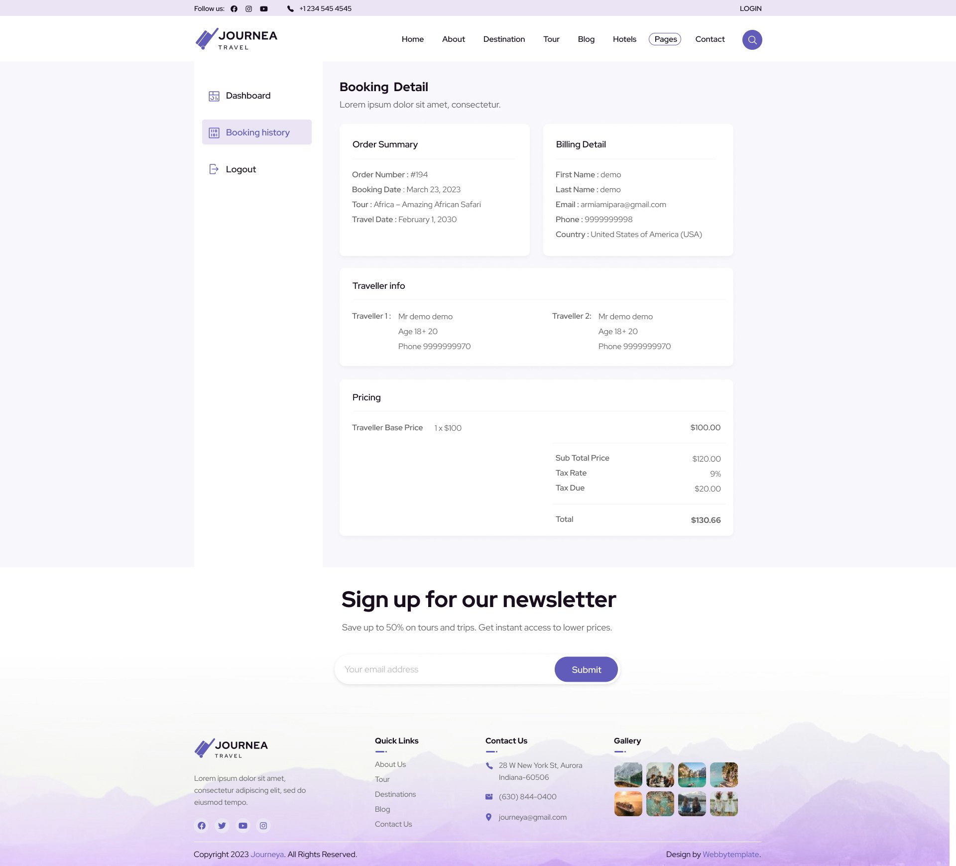 여행사 웹 사이트 템플릿 여행 - 여행 대행사 웹 사이트 템플릿 Figma UI 템플릿 미디어 12