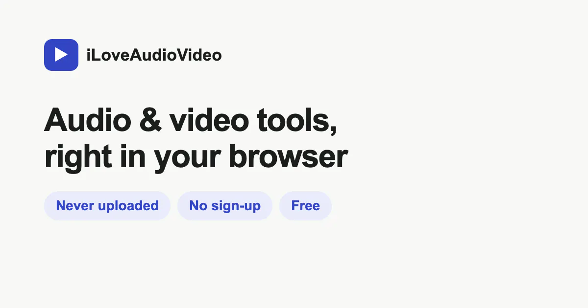 iLoveAudioVideo 截图