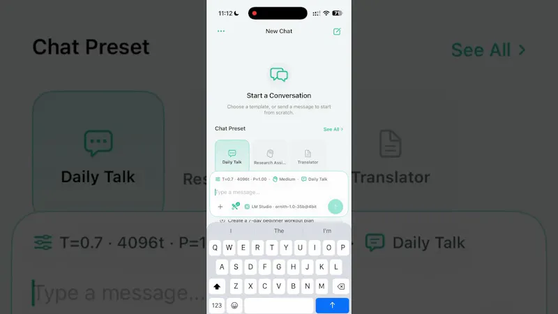 BayesChat screenshot 1 (video preview)