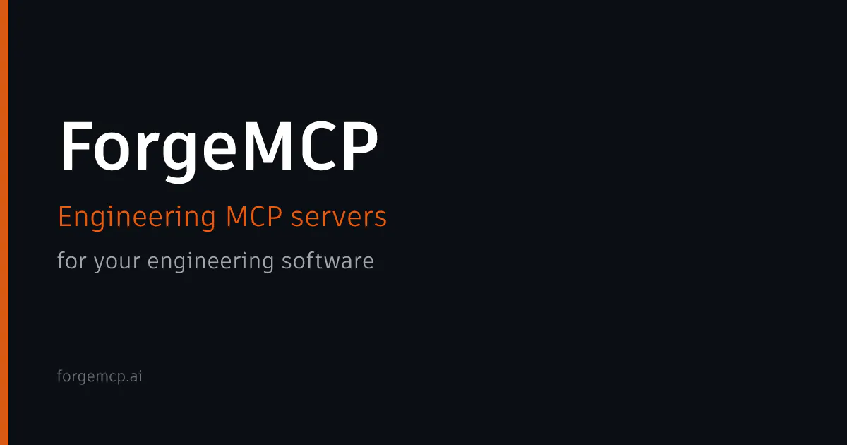 ForgeMCP.ai – AI for CAD & Engineering gallery image