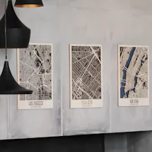 3D Wooden City Map to Create a Lasting Memory gallery image