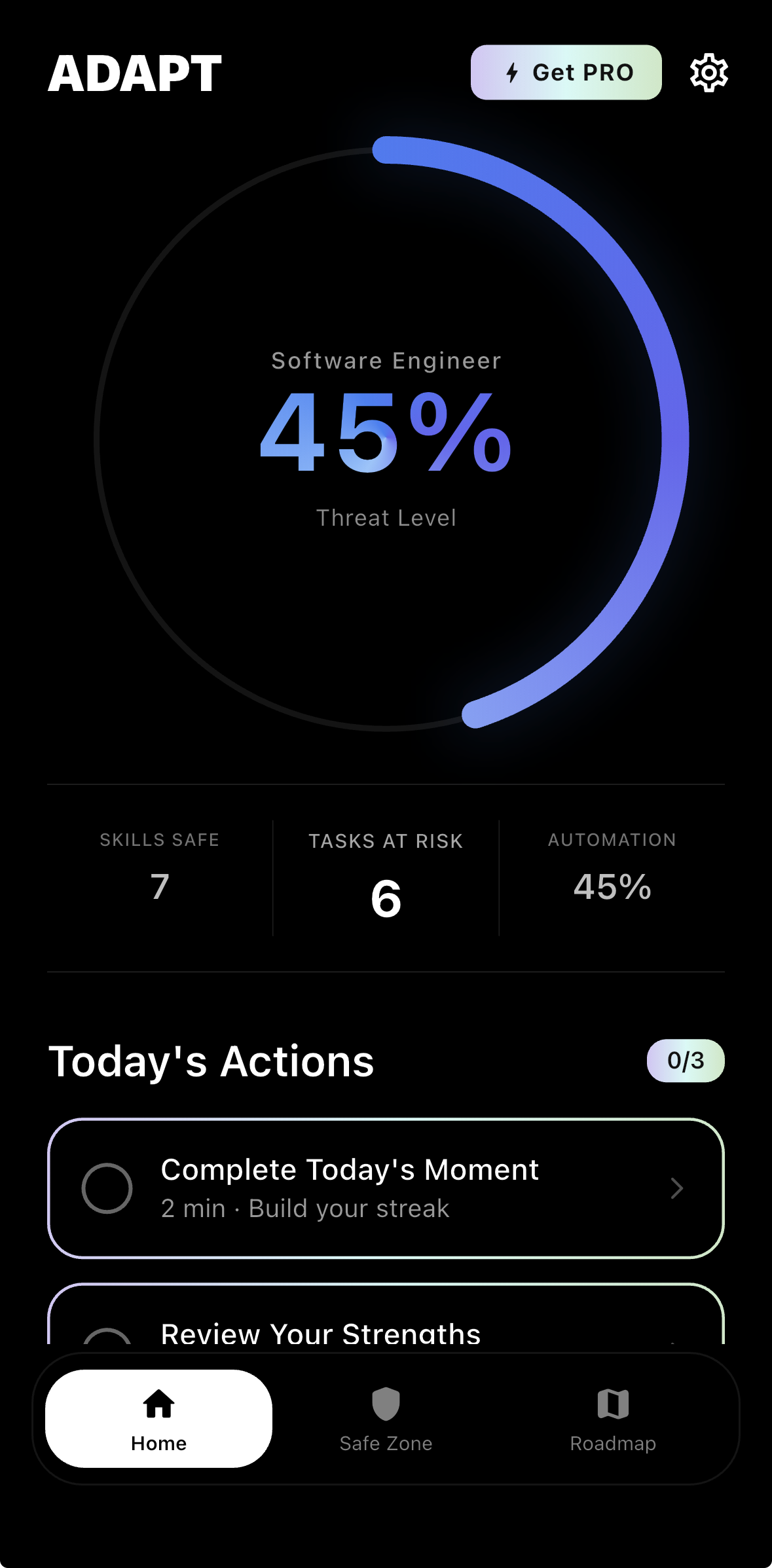 Adapt AI - Main product screenshot demonstrating key features and user interface