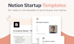 Notion Startup Templates image
