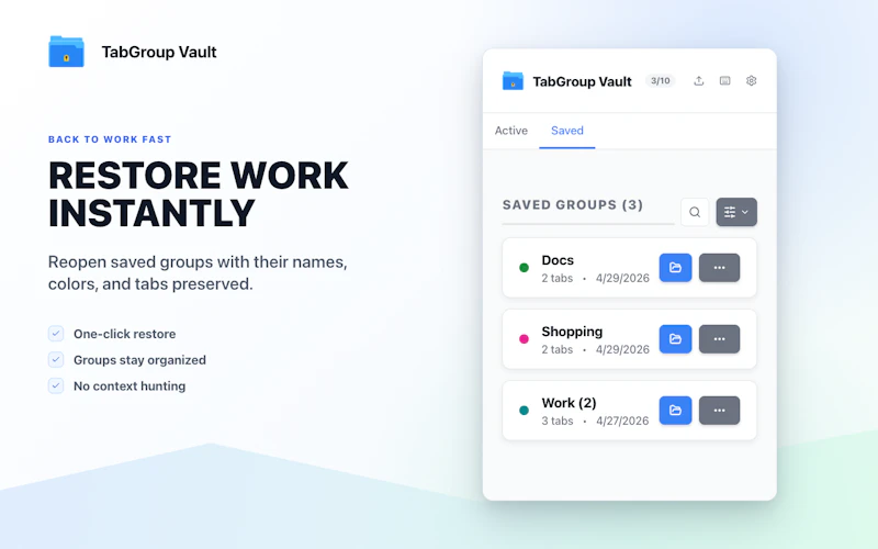 TabGroup Vault screenshot 4