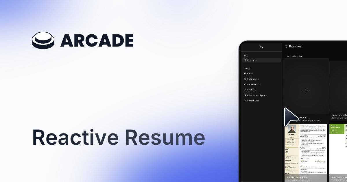 Reactive Resume v5 gallery image