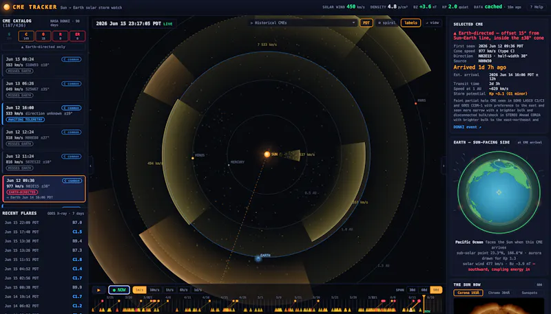 CME Tracker screenshot 1