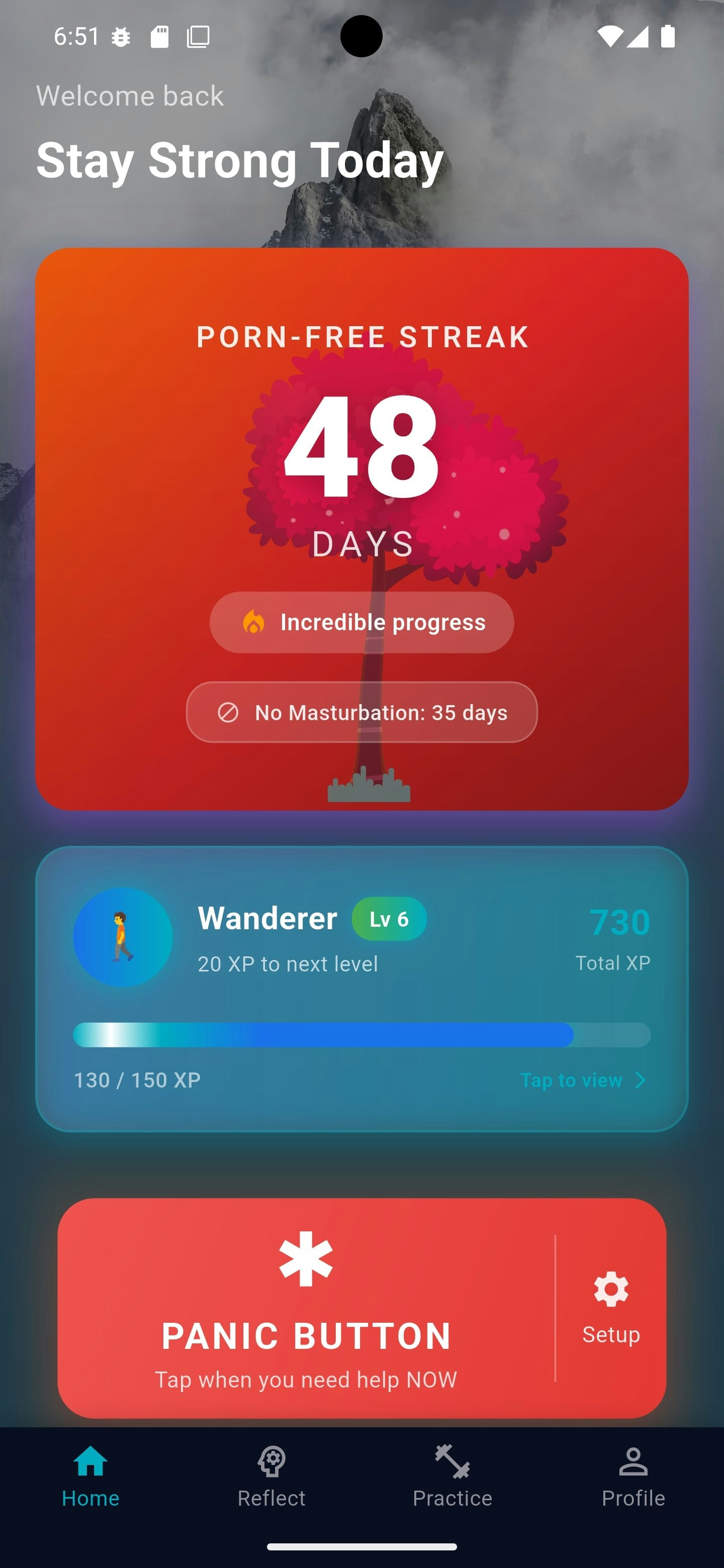 NoCorn – Quit Porn, Reclaim your Life - Main product screenshot demonstrating key features and user interface