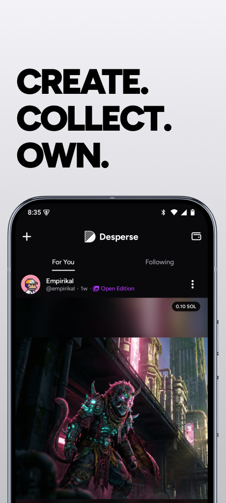 Desperse - Screenshot 2 showing product features and functionality