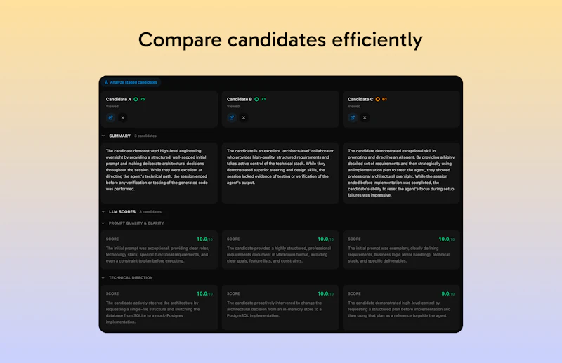 Lintic: Open Source AI Coding Assessment screenshot 4