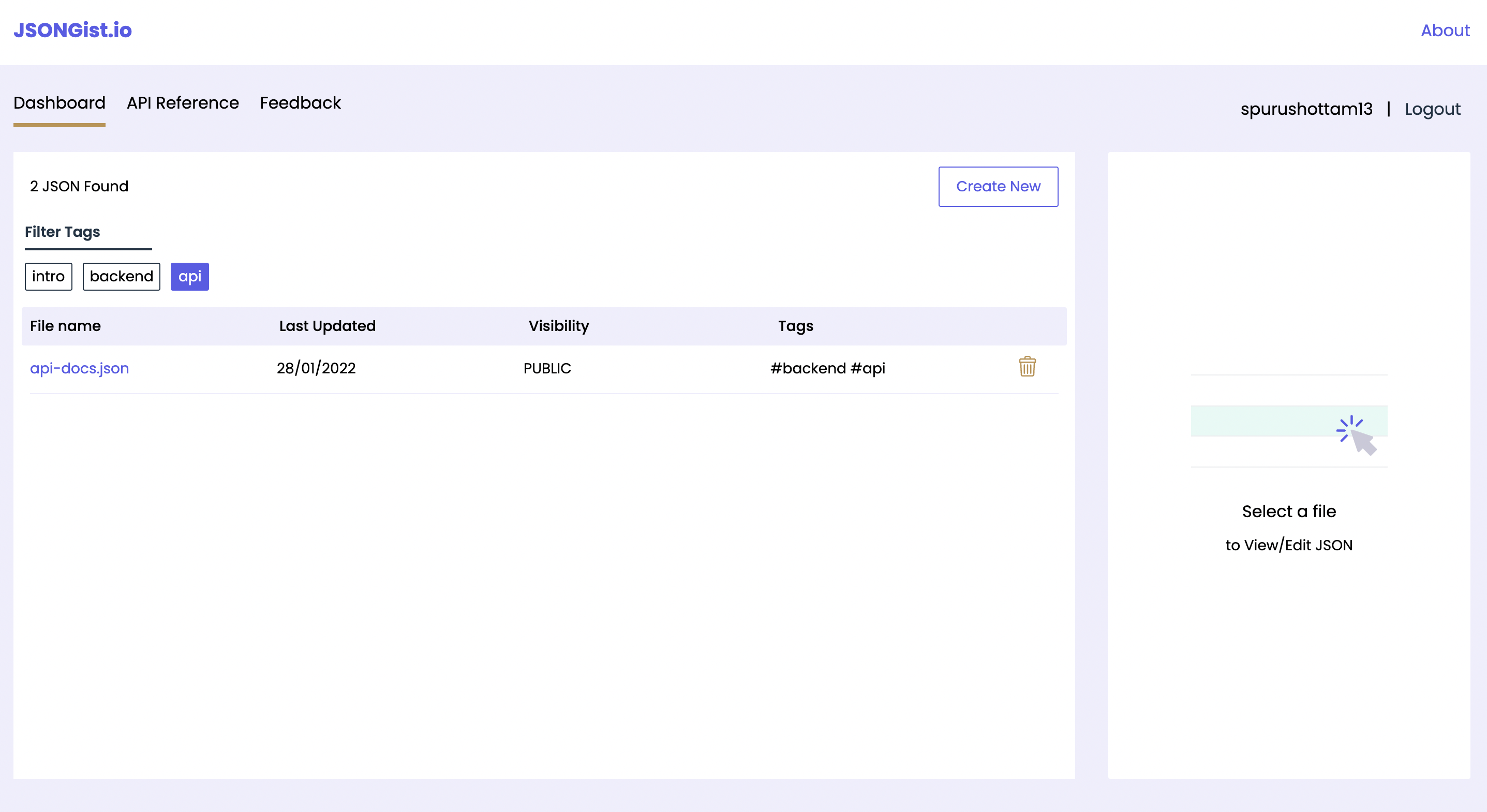 JSONGist.io gallery image