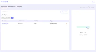 JSONGist.io gallery image