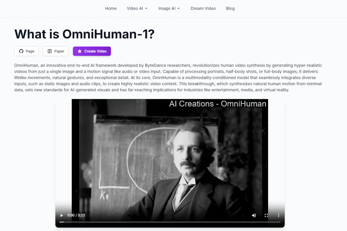 OmniHuman by ByteDance
