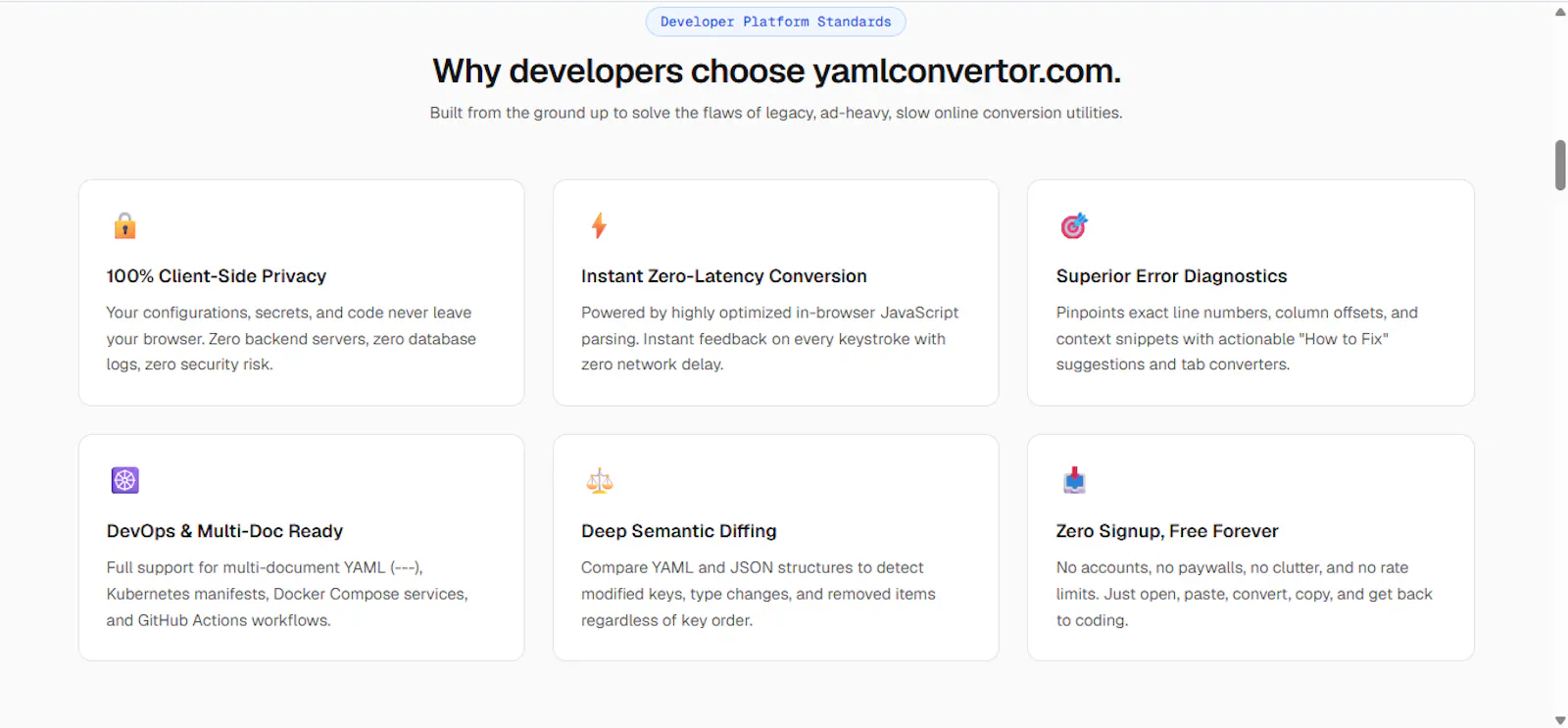 yamlconvertor.com screenshot 2