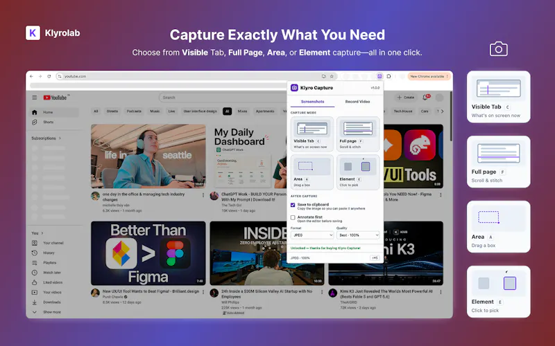 Klyro Capture screenshot 2