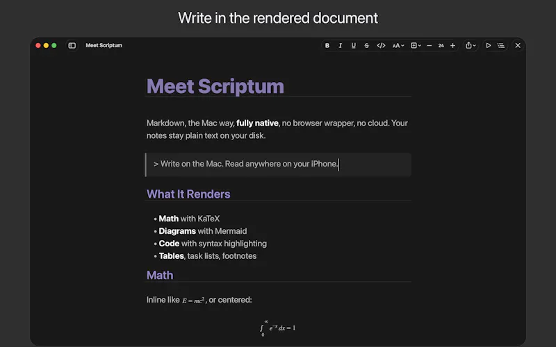 Scriptum 2.0 screenshot 4