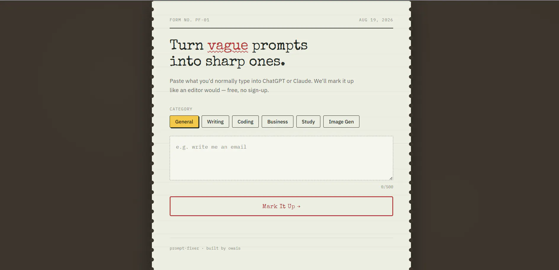 Prompt Fixer gallery image
