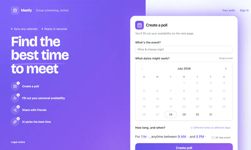Meetly screenshot 2