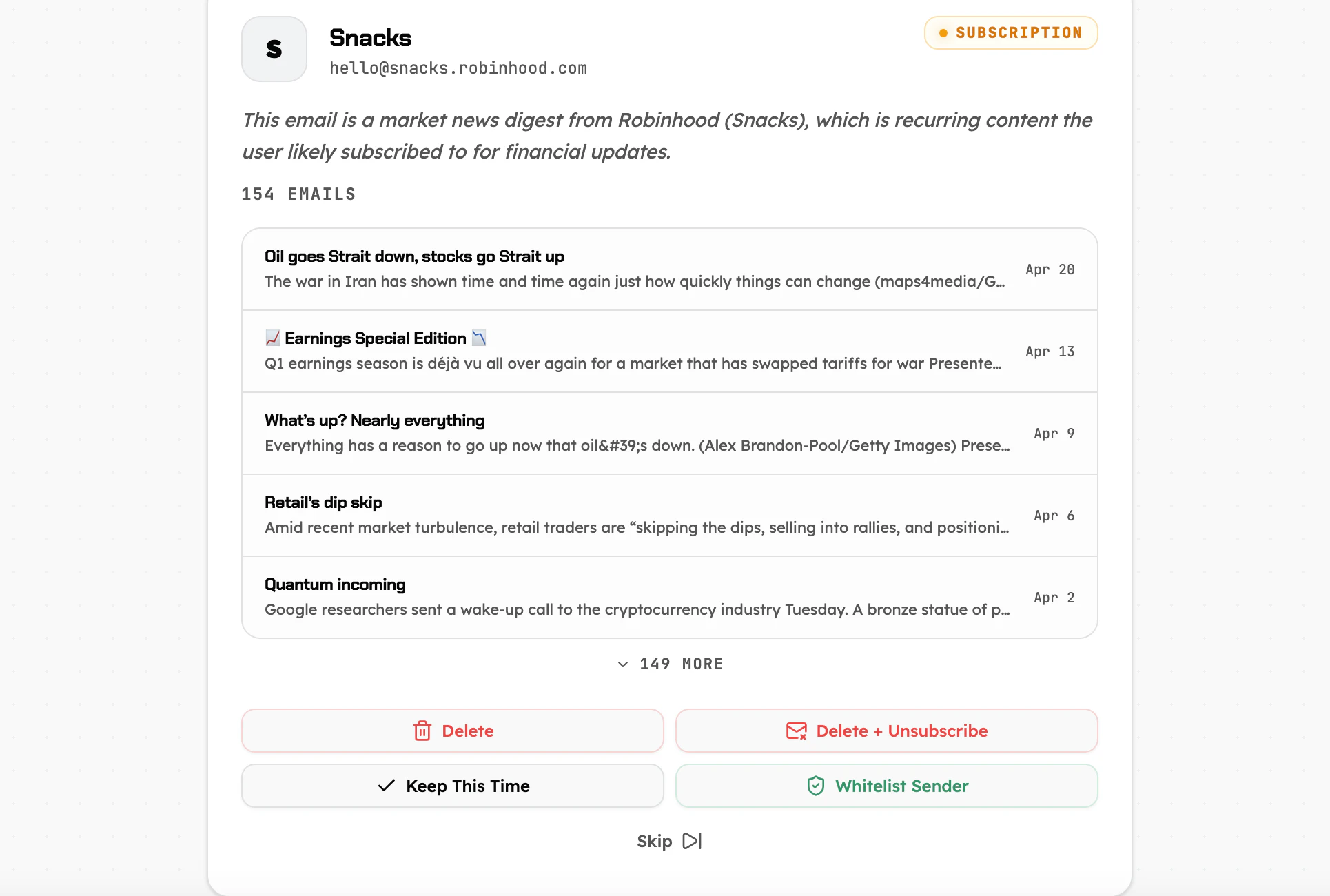 MailNuke screenshot 3