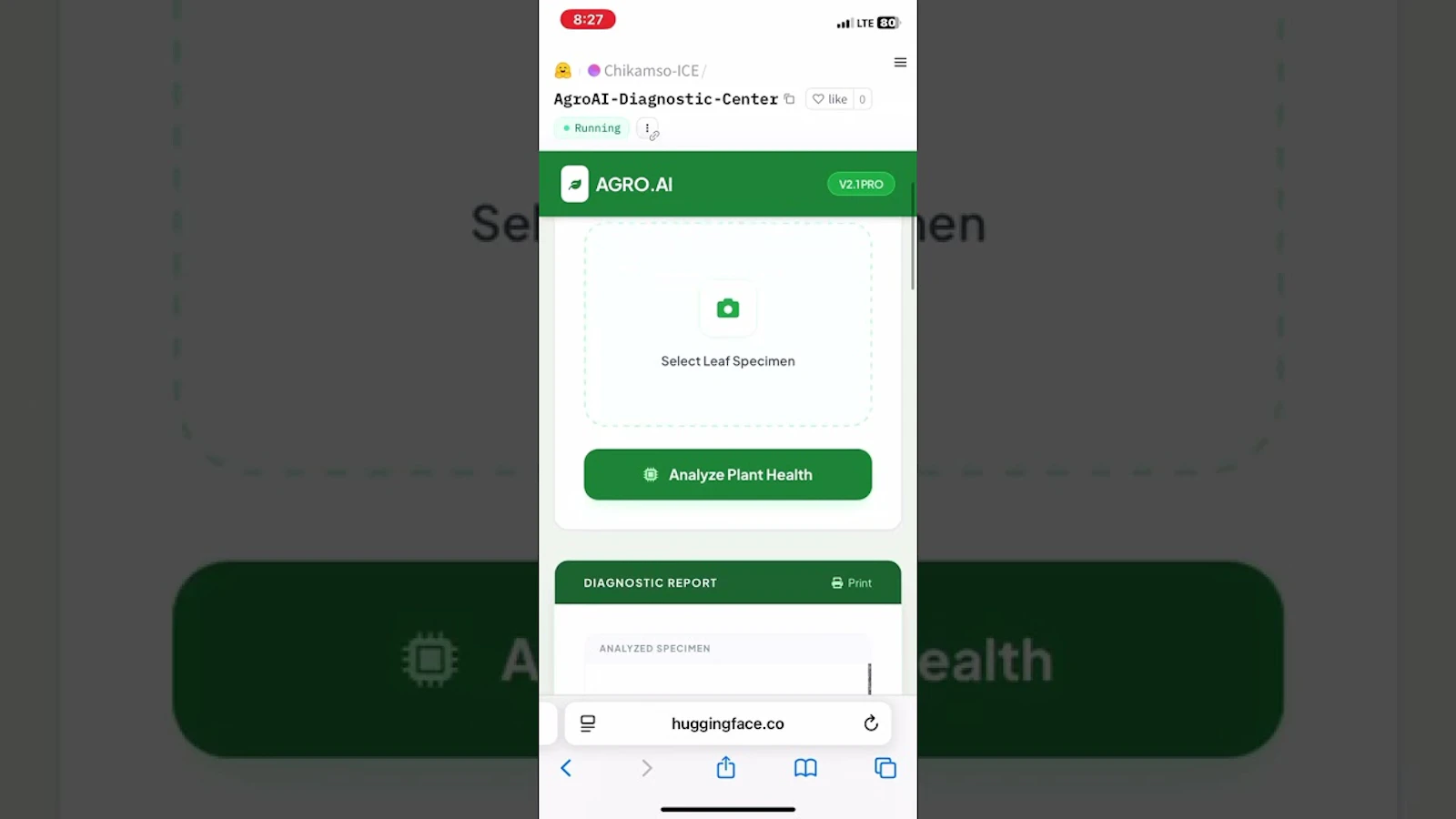 AgroAI-Diagnostic-Center screenshot 1 (video preview)