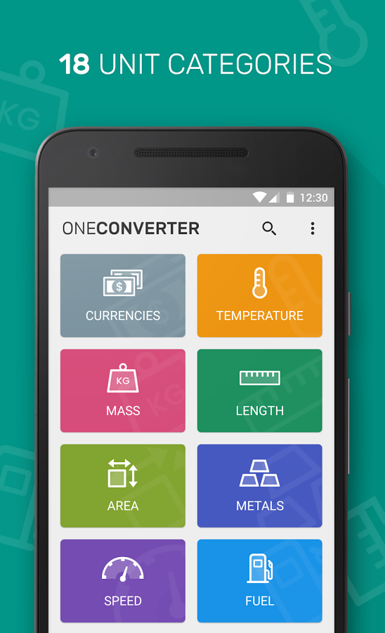 One Converter, simple and beautiful currency and unit converter gallery image