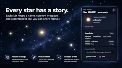 A Million Stars ā Claim Your Star gallery image