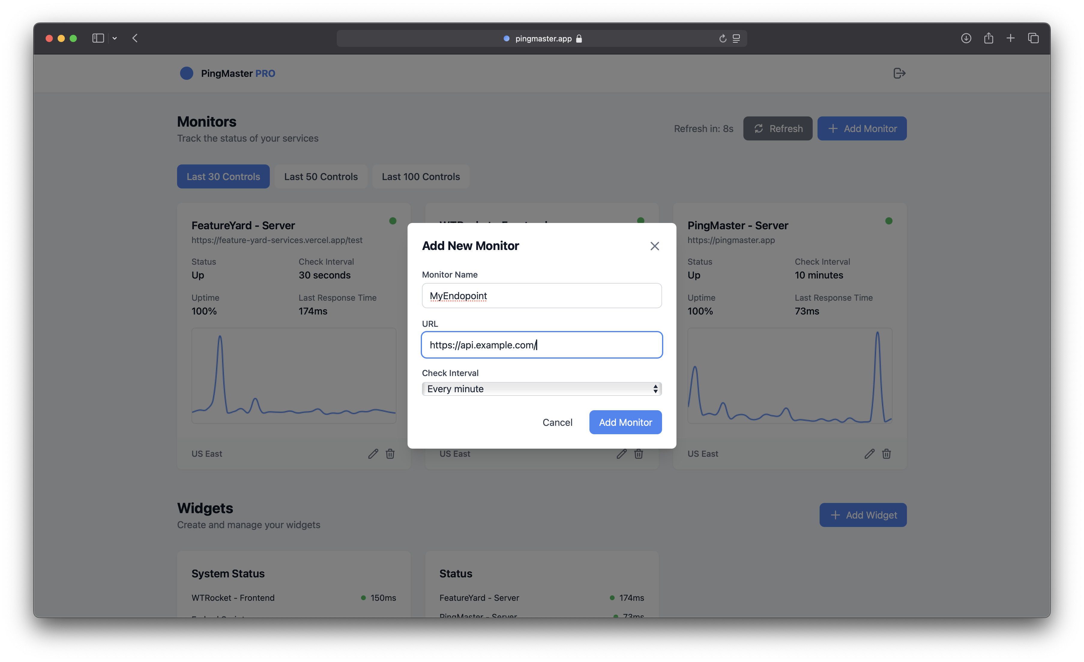 PingMaster - Monitor your services & share your status media 3