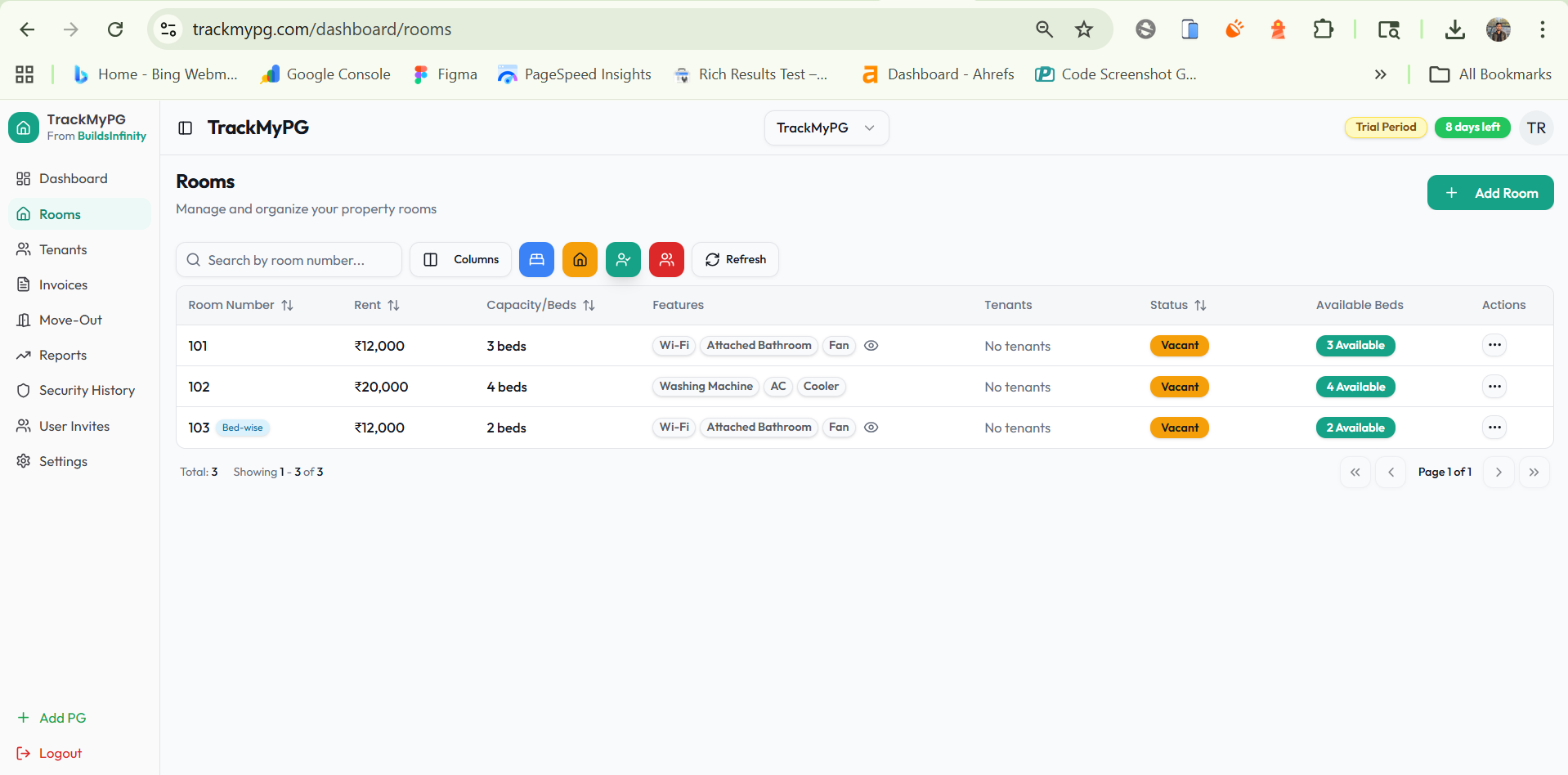 TrackMyPG gallery image