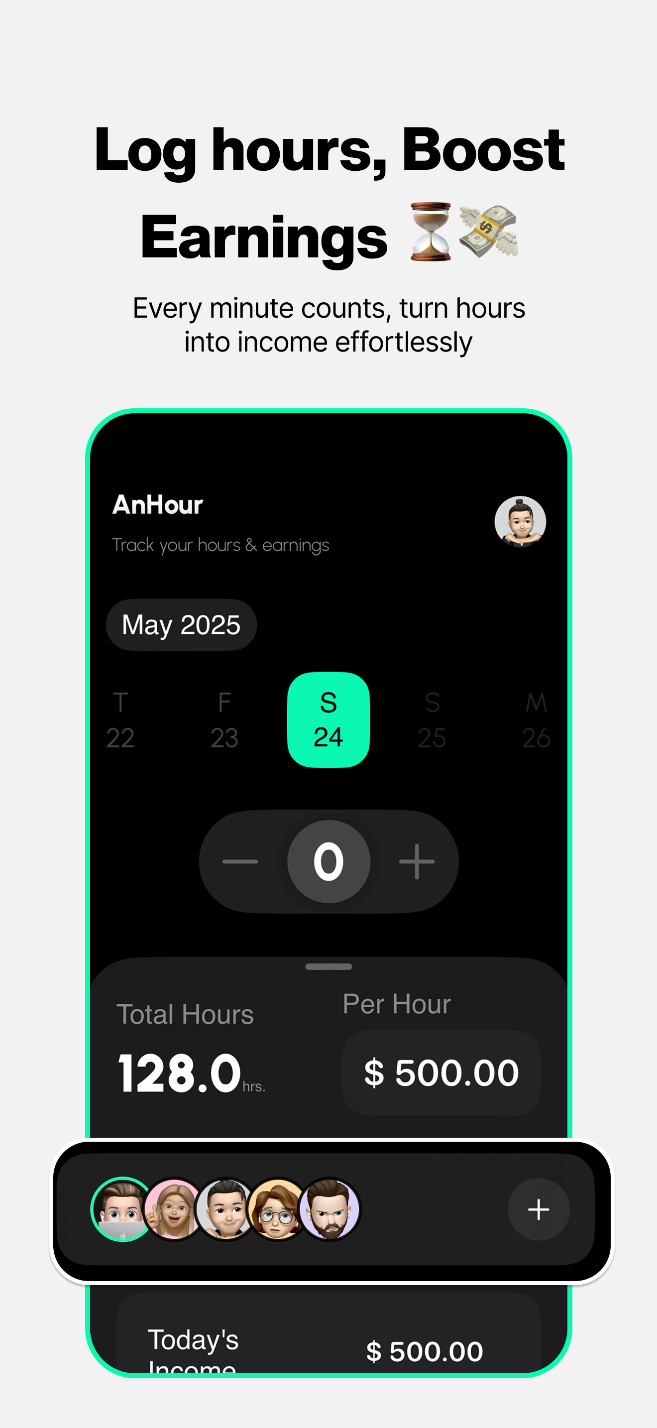 anHour - Freelancer Logs & Bill media 1