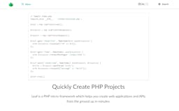 Leaf PHP media 1