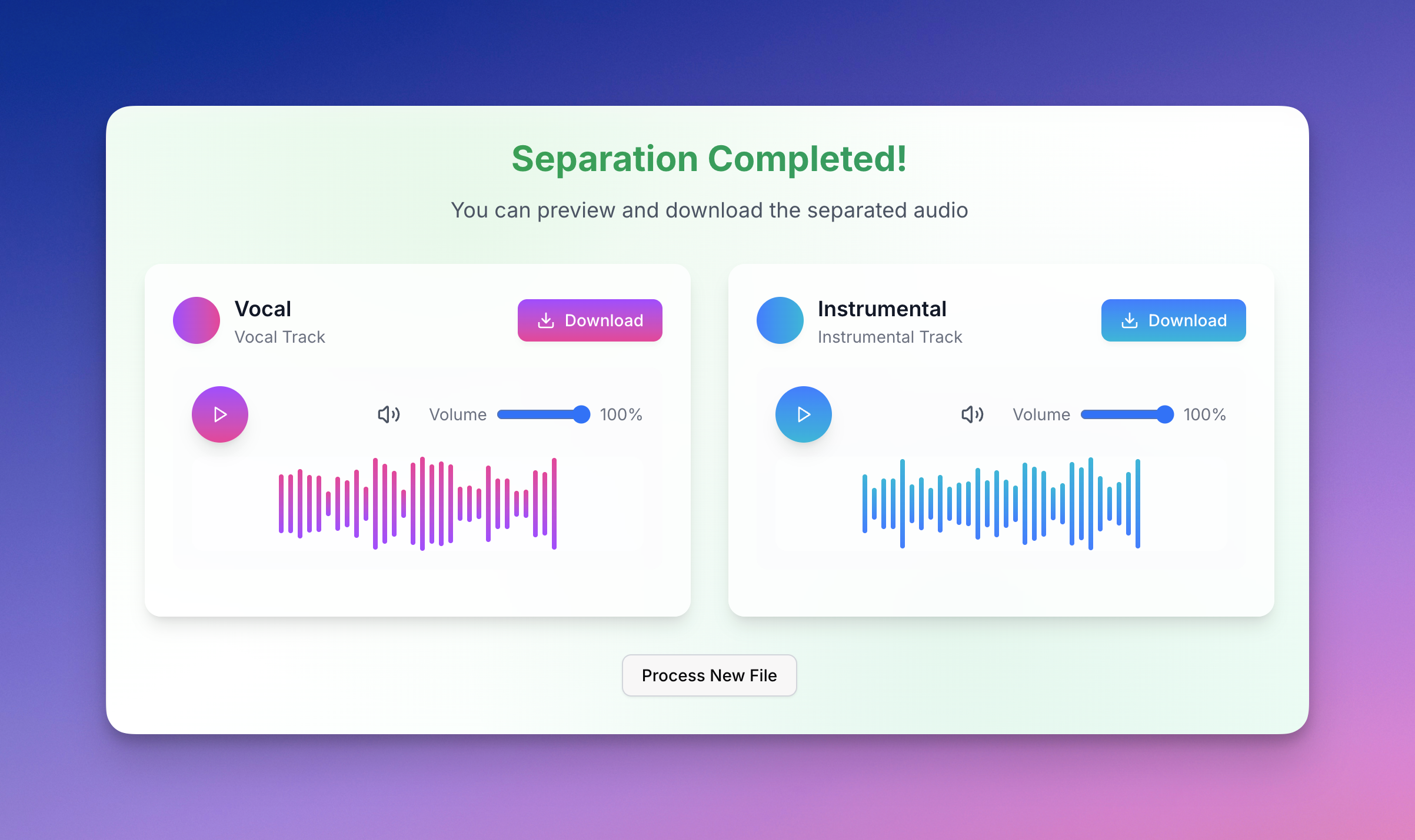 Media Vocalremover AI - Hidupkan lagu ke karaoke dalam beberapa saat yang dikuasakan oleh AI 3
