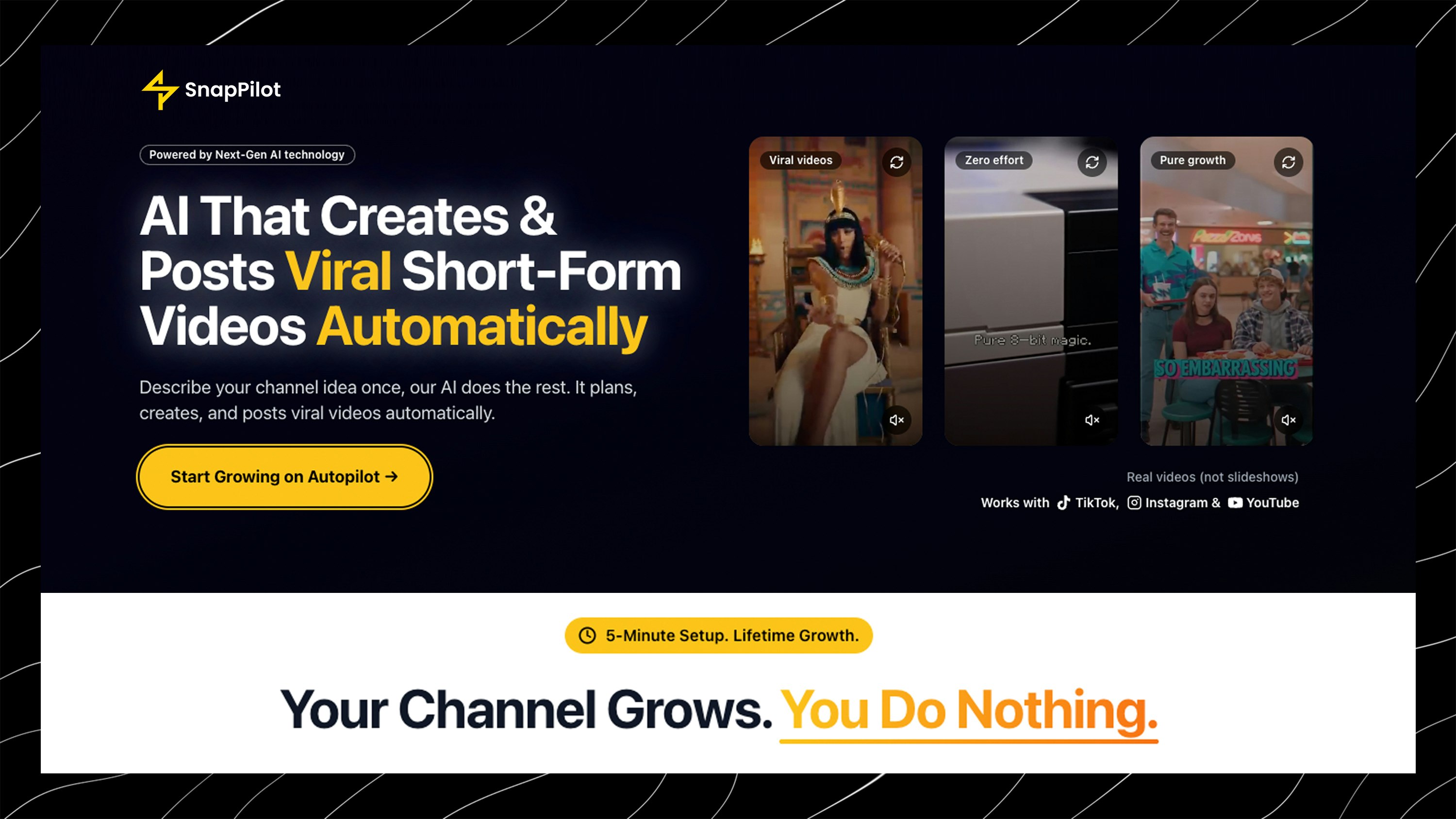 SnapPilot.ai - Main product screenshot demonstrating key features and user interface
