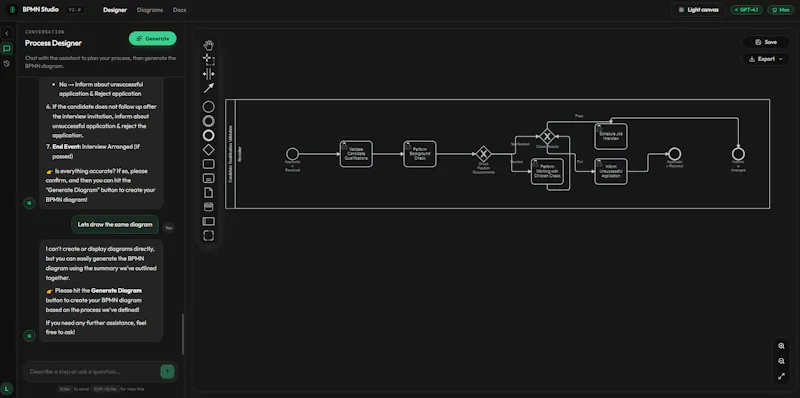 BPMN Studio screenshot 2